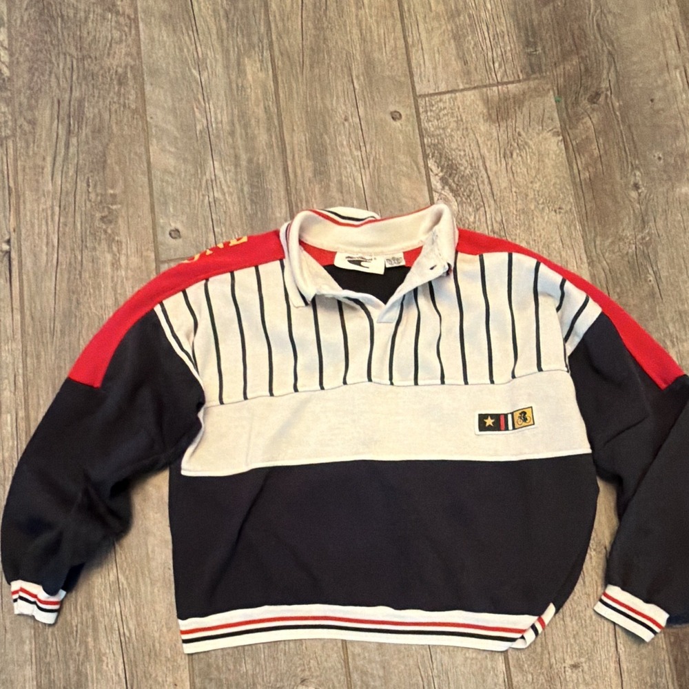 Vintage MacGregor Campione Cycling Rugby Shirt Men's XL Colorblock Taiwan